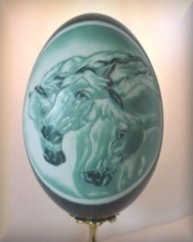 sculpted egg carved egg