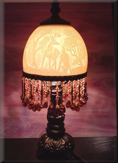 Ostrich Egg Lamp